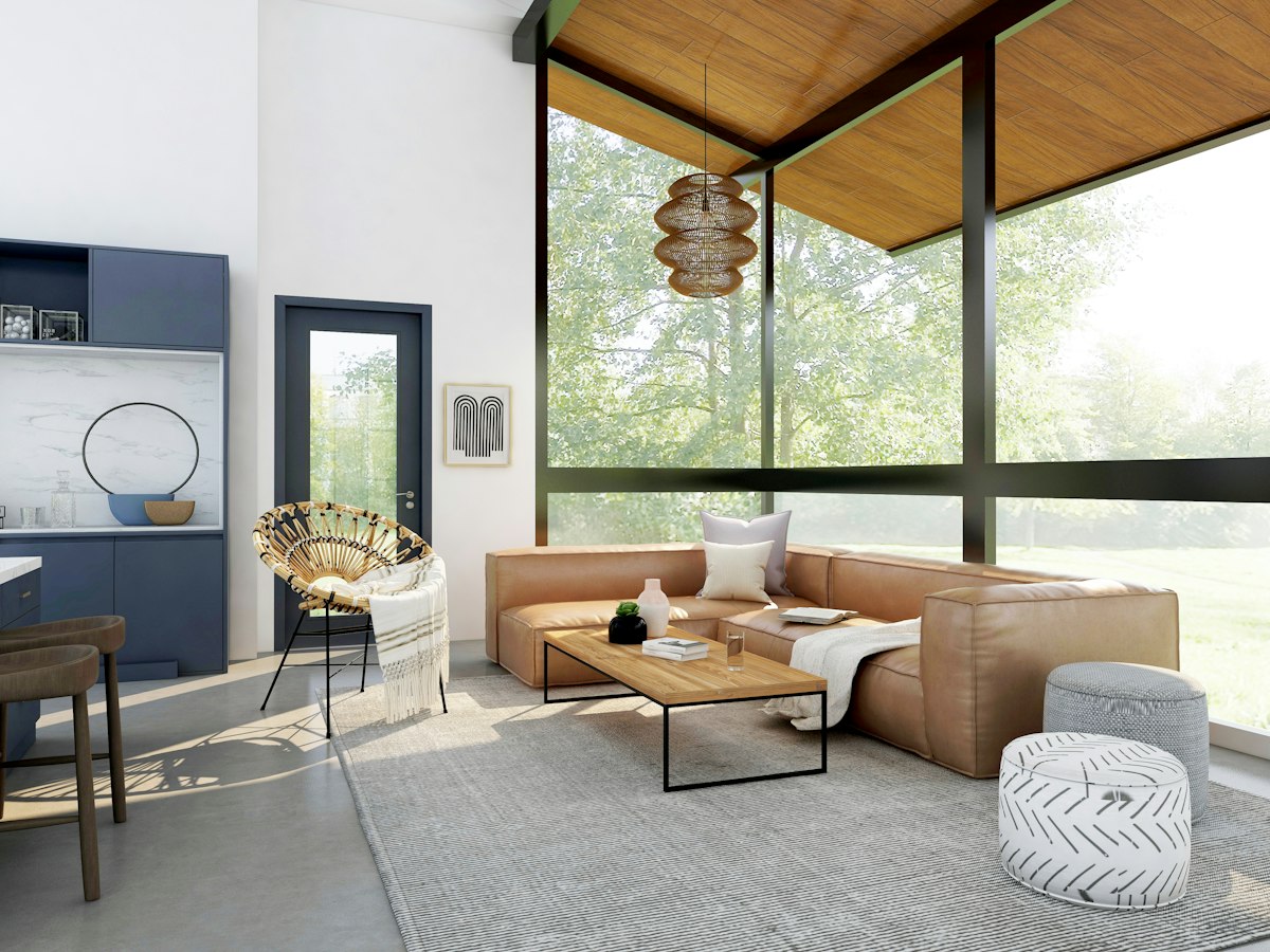 Styled interior after renovation