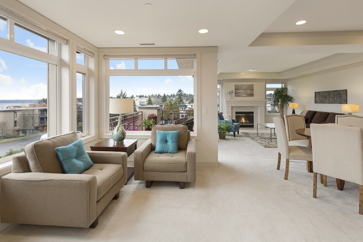 Bright apartment living room